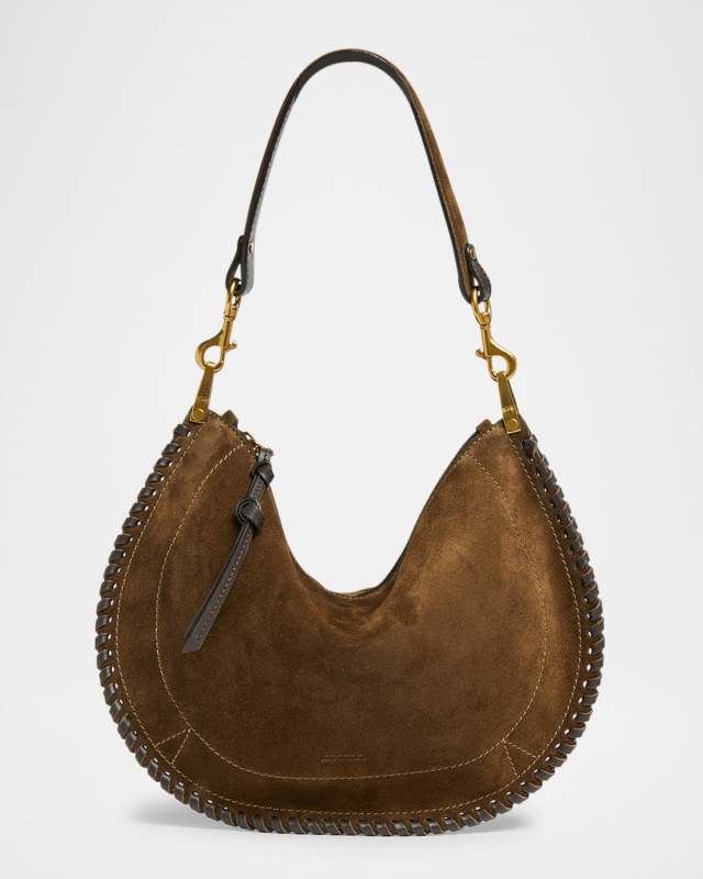 Oskan Braided Suede Shoulder Bag